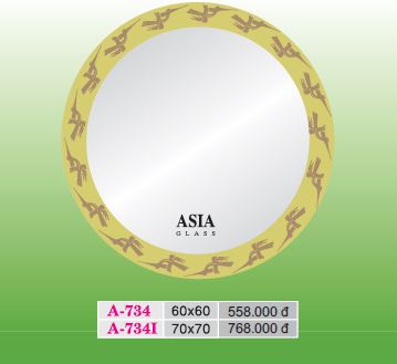 Gương soi màu 1 lớp cao cấp - Kiếng á Châu - Công Ty TNHH Kiếng á Châu